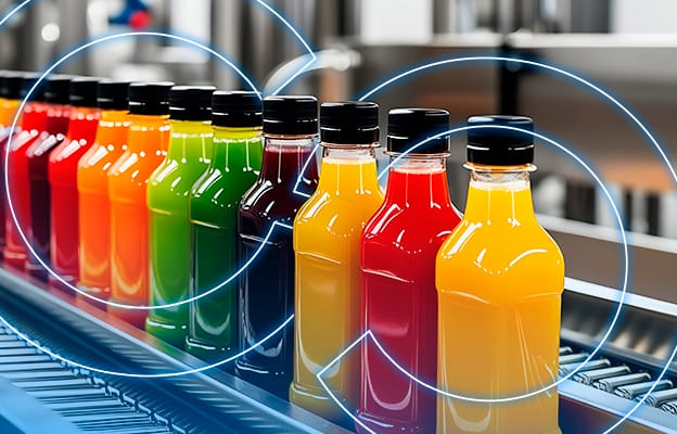 Colored Bottles With No Labels